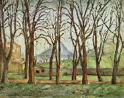 Paul Cezanne Chestnut Trees at the jas de Bouffan Spain oil painting artist
